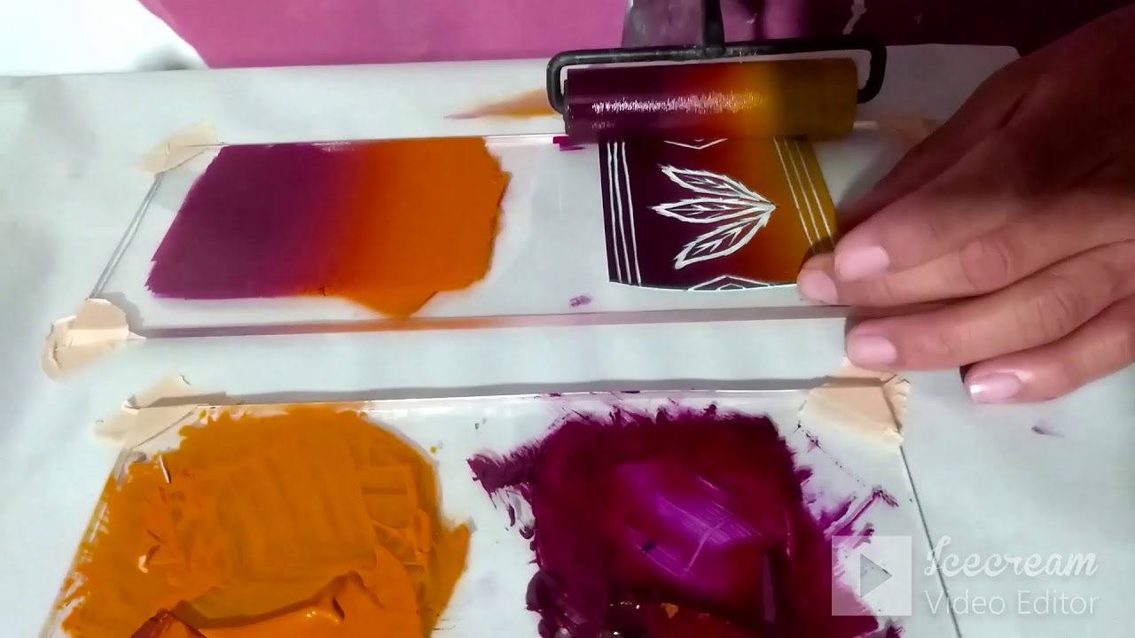 Grabado en linóleo impreso sobre tela con baren casero | Tutorial