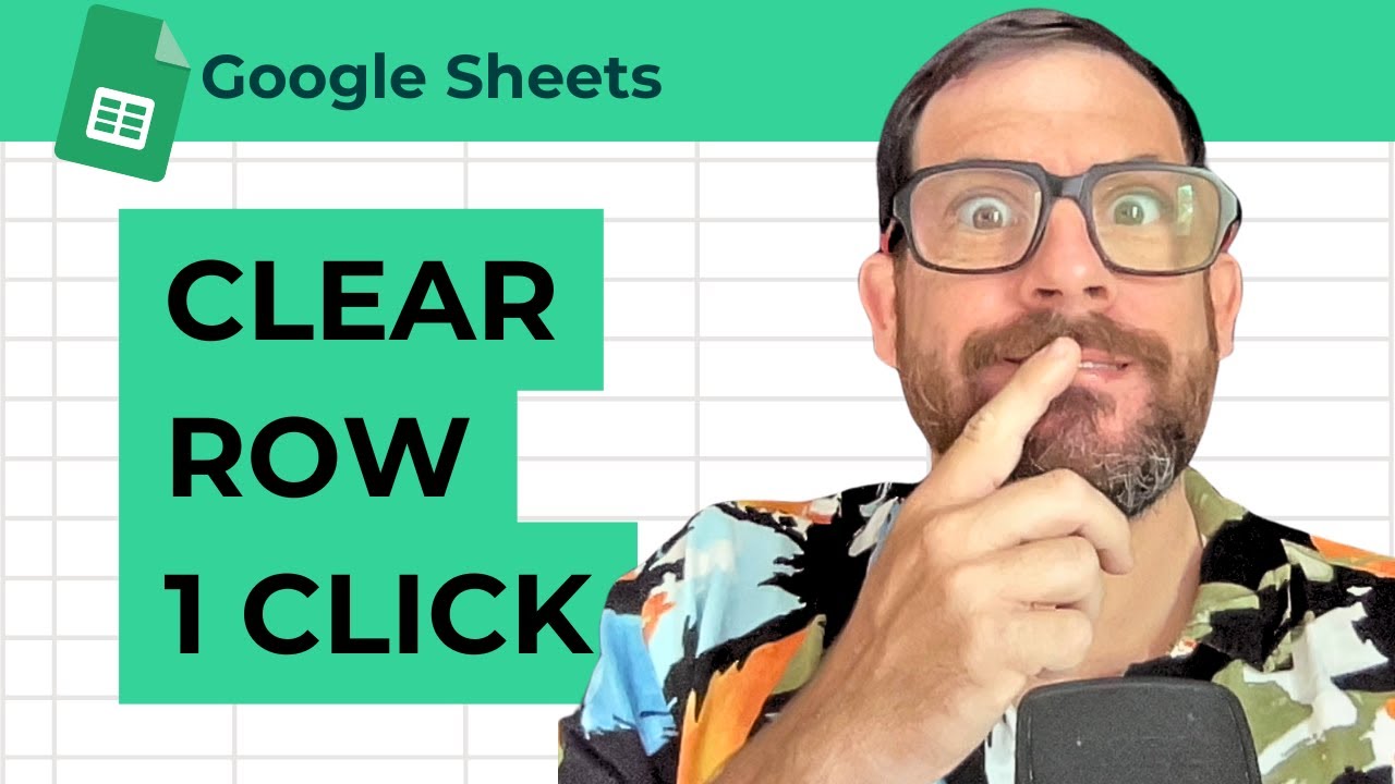 Clear Task Row With One Click in Google Sheets