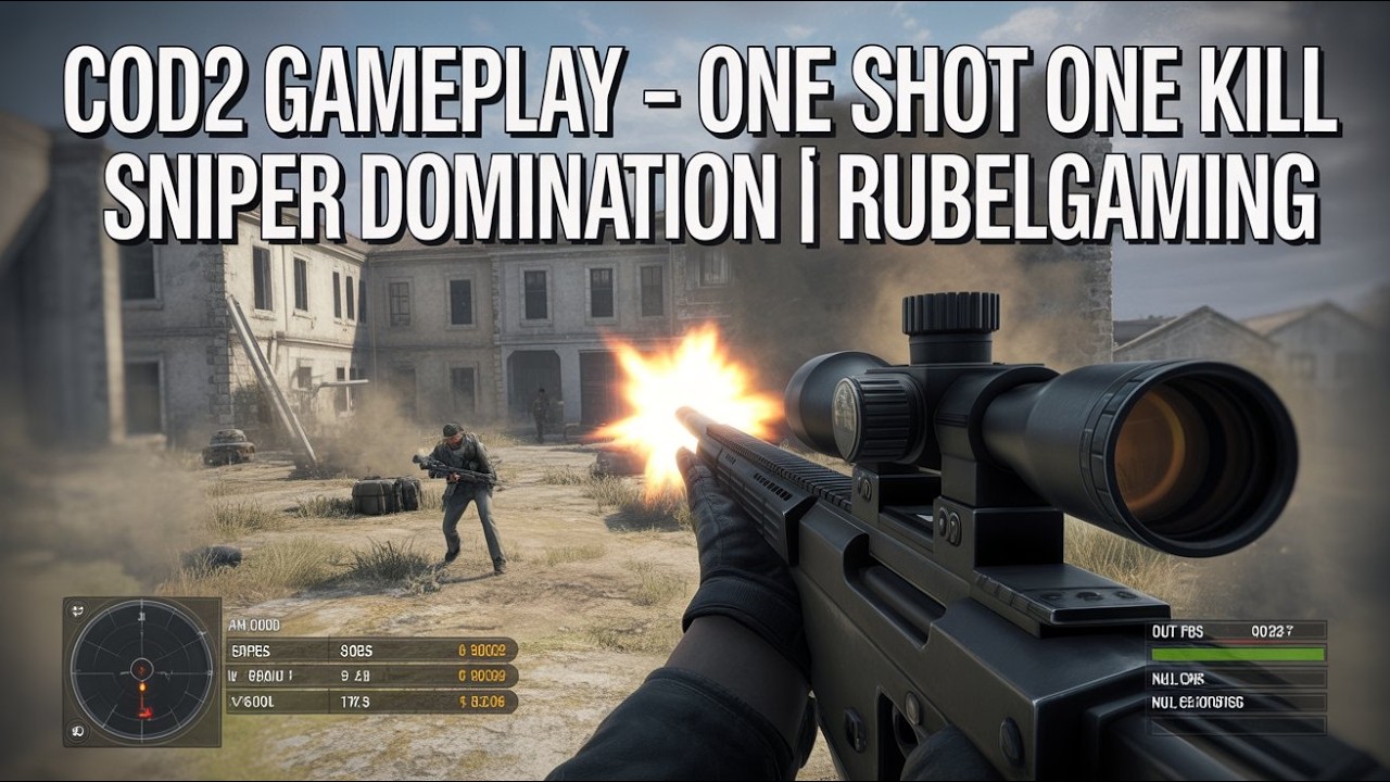 COD2 Gameplay – One Shot One Kill Sniper Domination 💀 RubelGaming
