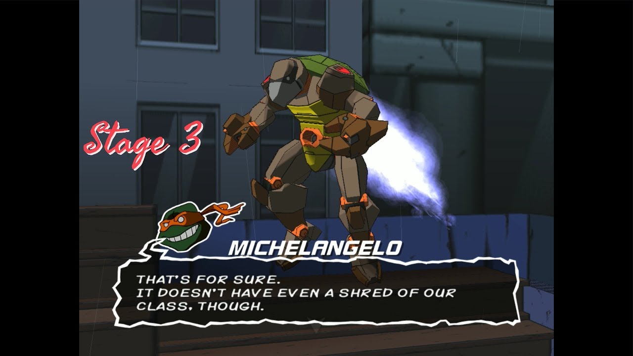 Teenage Mutant Ninja Turtles 2003 Walkthrough Stage 3 - Trap (Michelangelo Story)