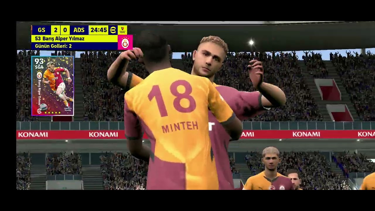 Efootball oynadım