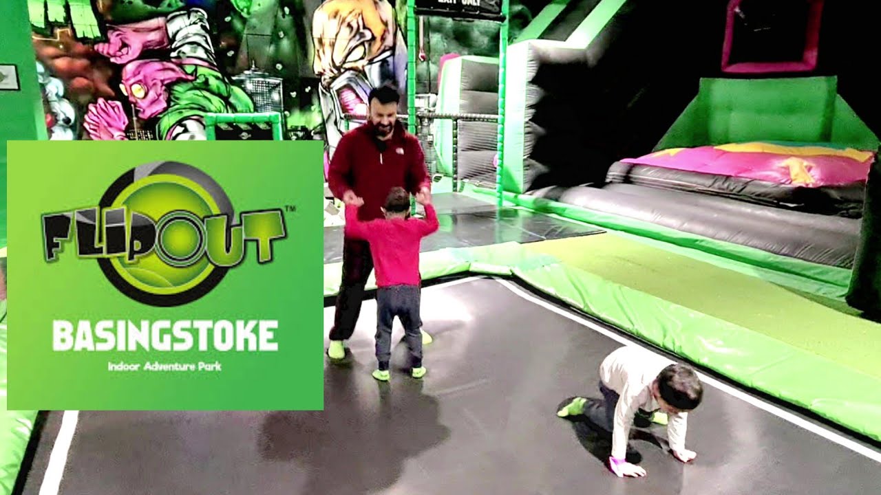 Flip Out Trampoline Park Basingstoke || Best Trampoline Park in UK ? || April 2022