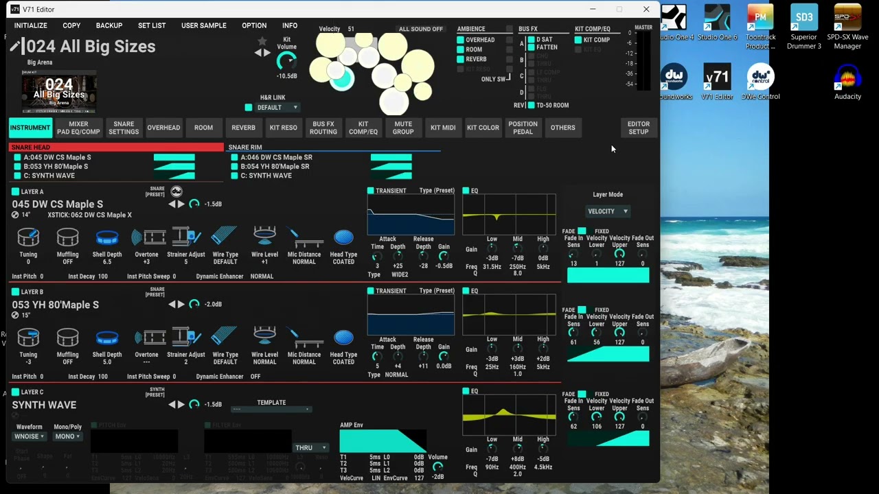 Roland V71 editor kit setup