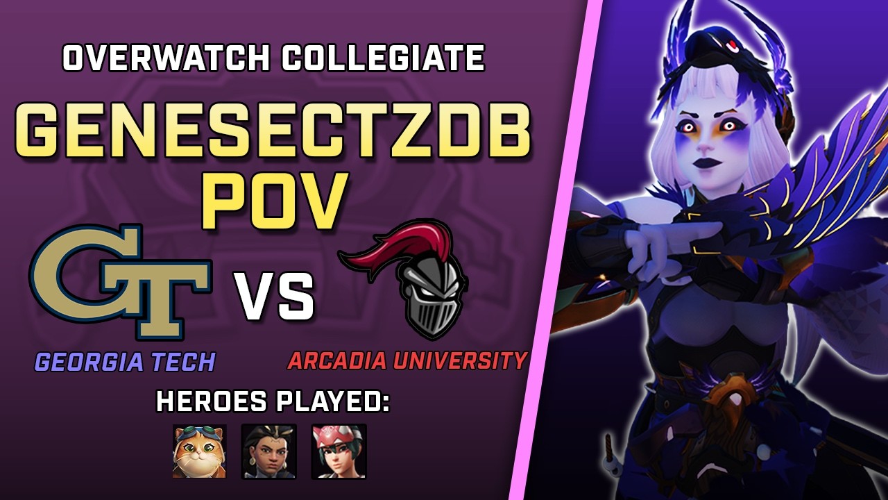 [ Genesectzdb ] MYTHICAL Kiriko | Georgia Tech vs Arcadia University | Overwatch Collegiate