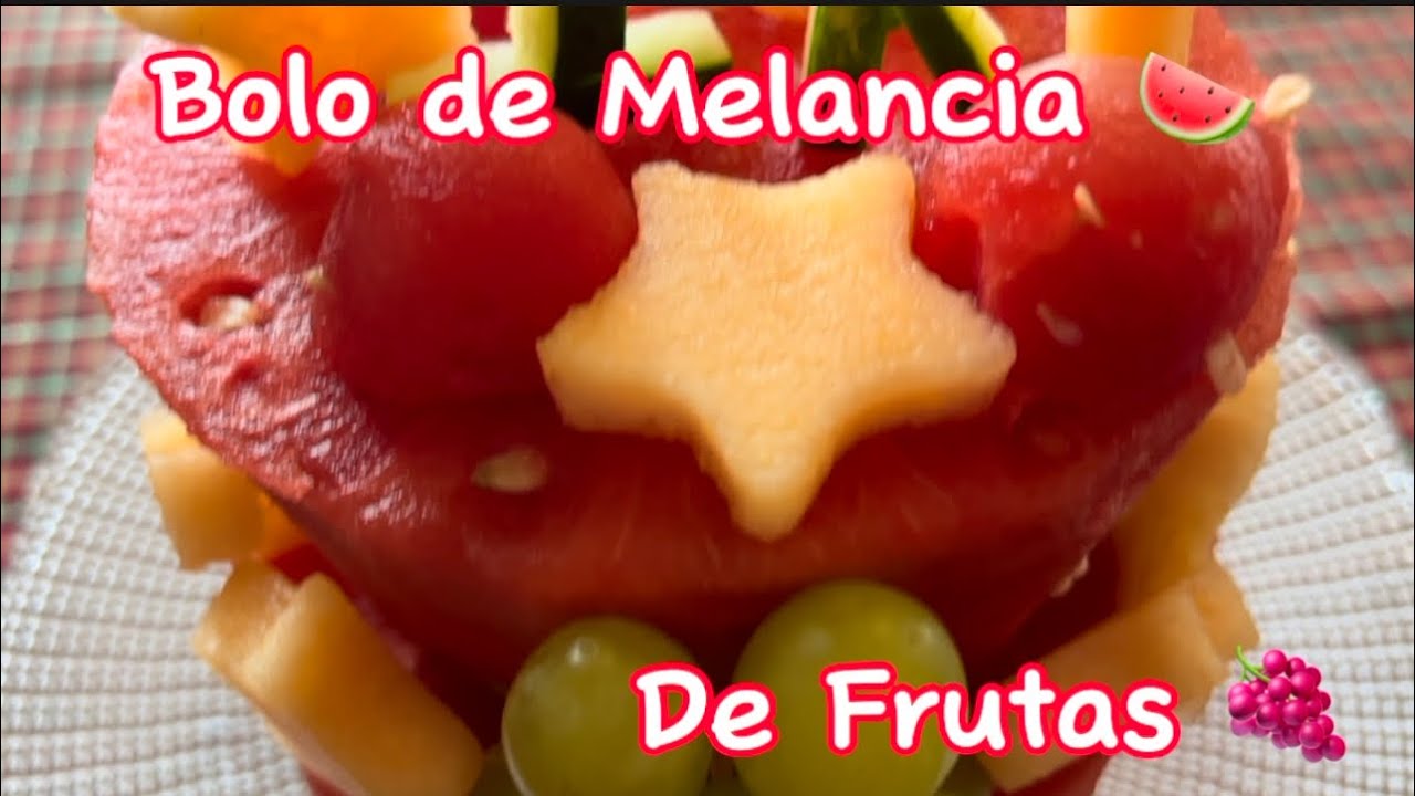 BOLO DE MELANCIA 🍉 DE FRUTAS 🍇 AGRADECENDO A 1 K OBRIGADA 🙏