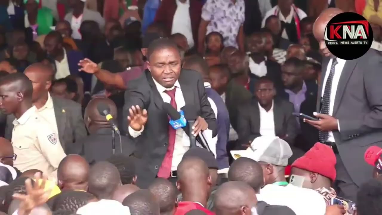 TOTAL CHAOS, AS UNKNOWN GOONS INTERUPTED THE FUNERAL DERVICE OF HON NG'ENO