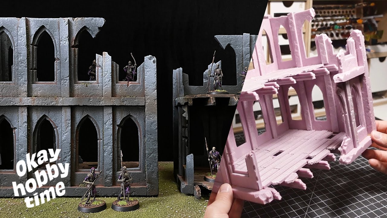 Создание миниатюрных руин для Warhammer 40k и других игр