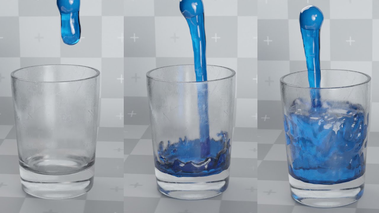 Blender: Учебное пособие по моделированию стеклянной жидкости | ЛЕГКО
