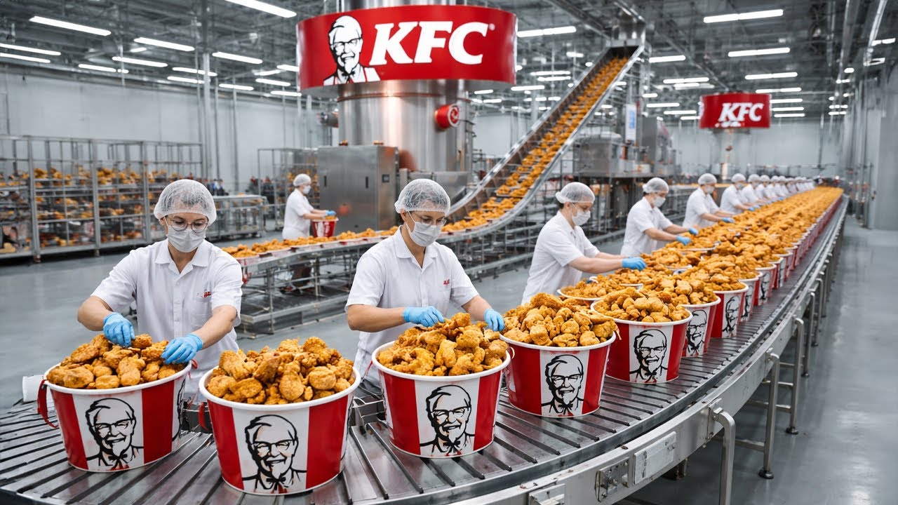 Inside The KFC Factory: From Fresh Chicken To Crispy Golden Pieces (Complete Process)