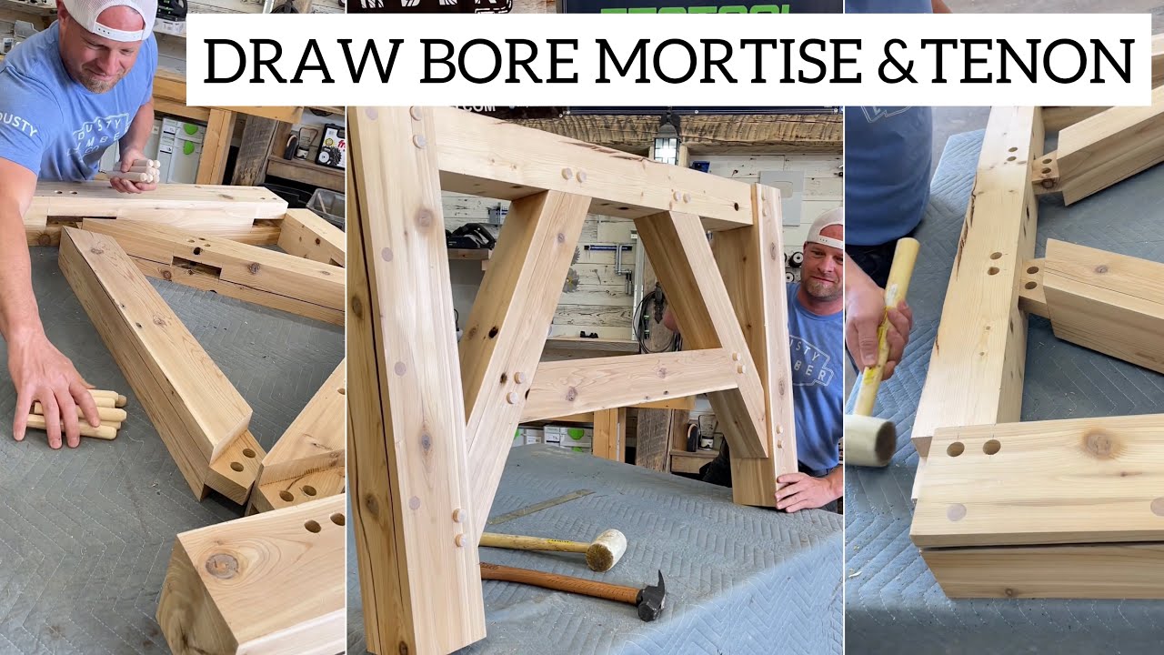 Draw bore mortise and tenon