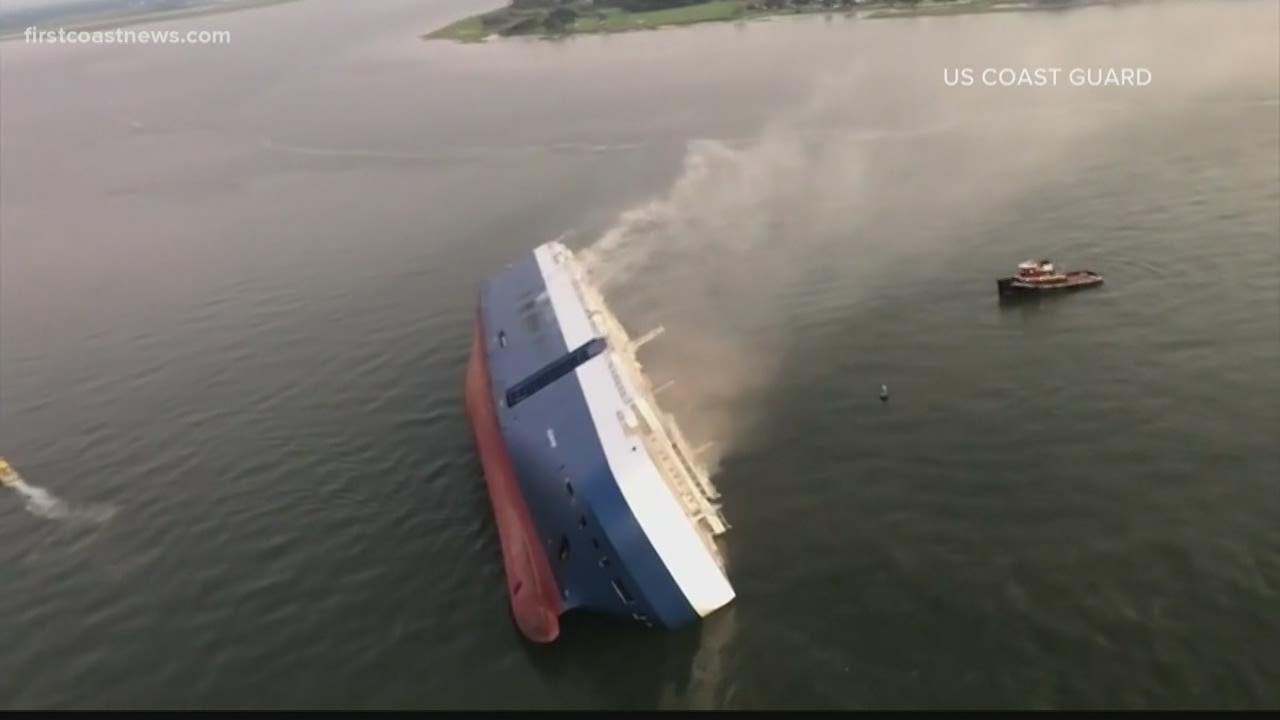 Audio replays moments when Golden Ray capsized in St. Simons Sound