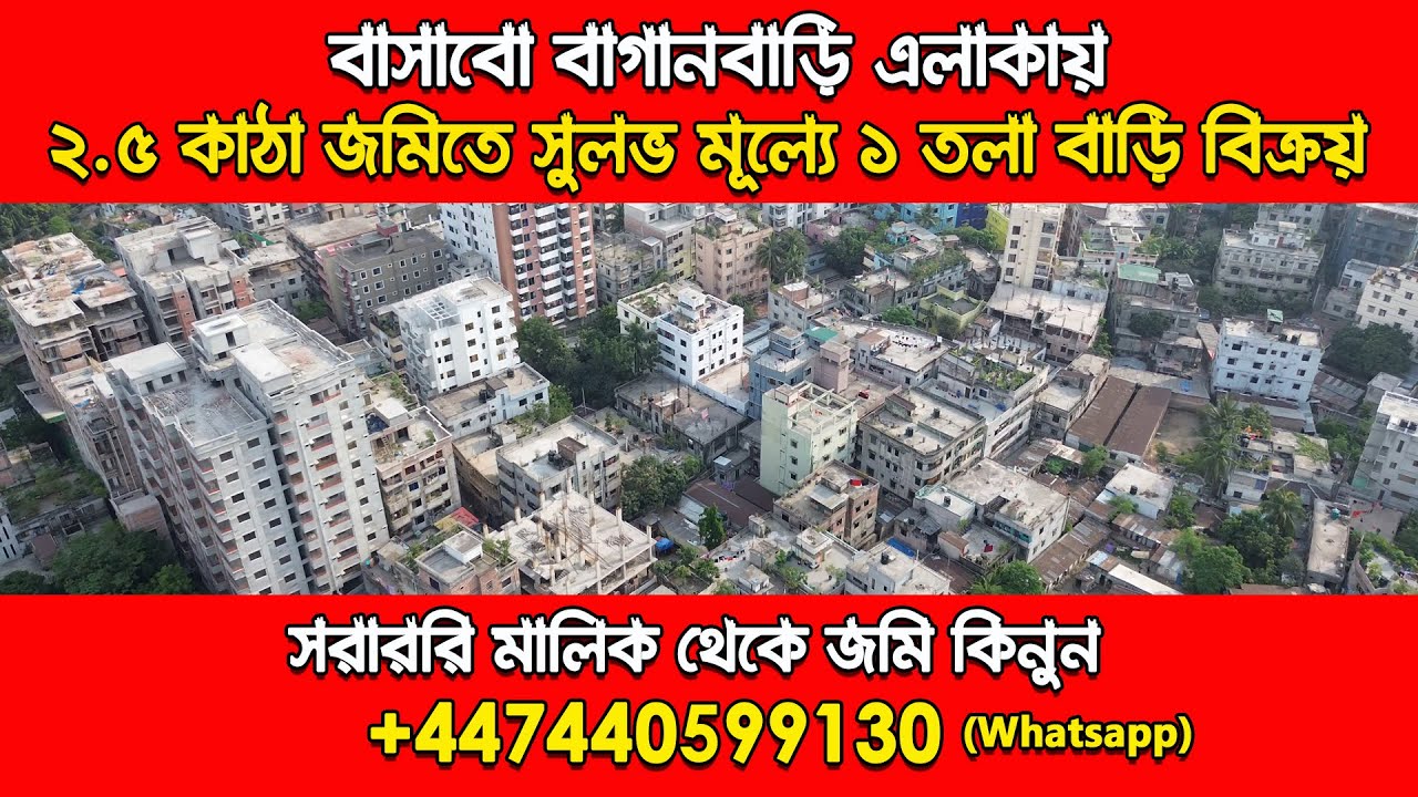 ঢাকায় জমি বিক্রয় । Basabo । Cheap Land Price in Dhaka । বাসাবো বাগানবাড়ি