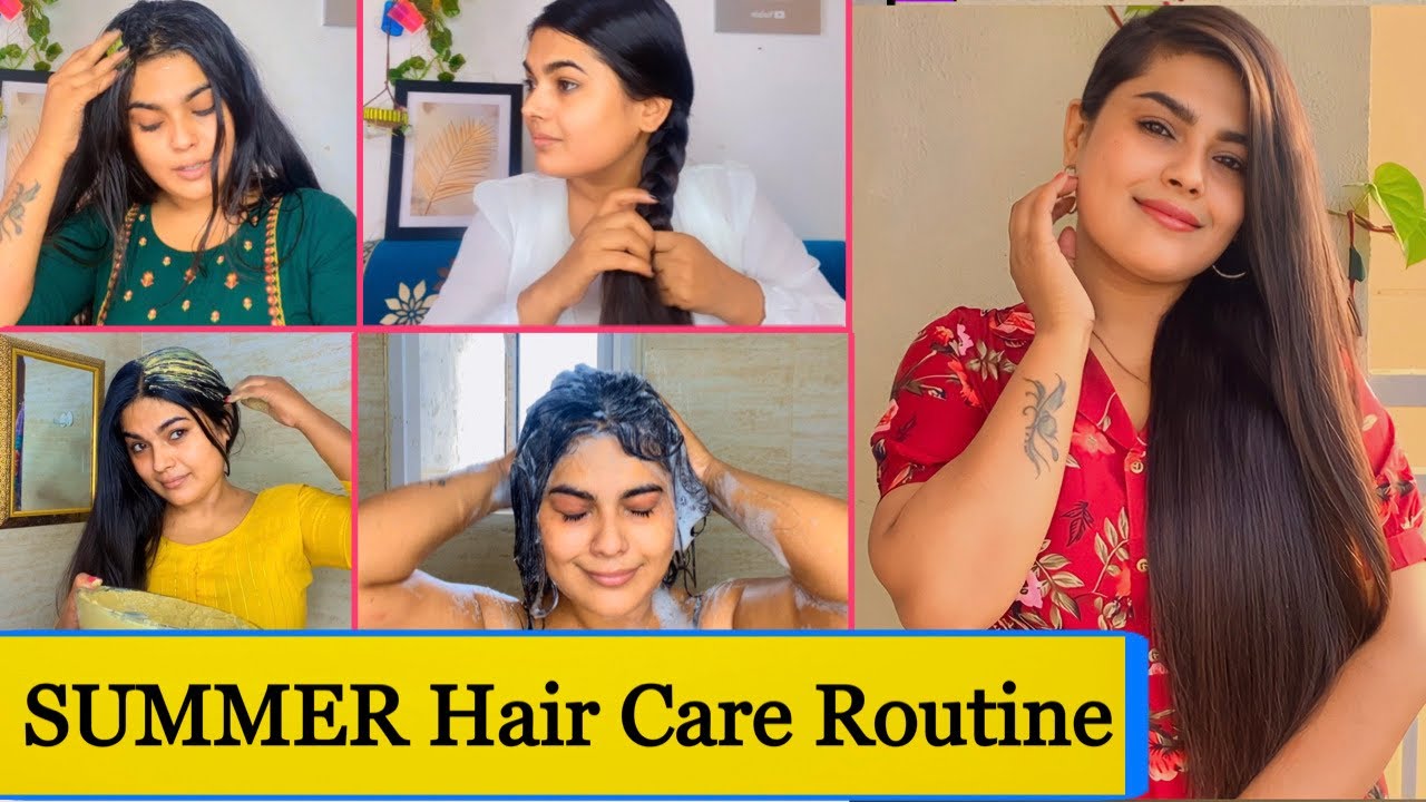 Summer Natural Hair Care Routine || गर्मियों में बालों का ख़्याल ऐसे रखें बिना किसी झंझट के ।।