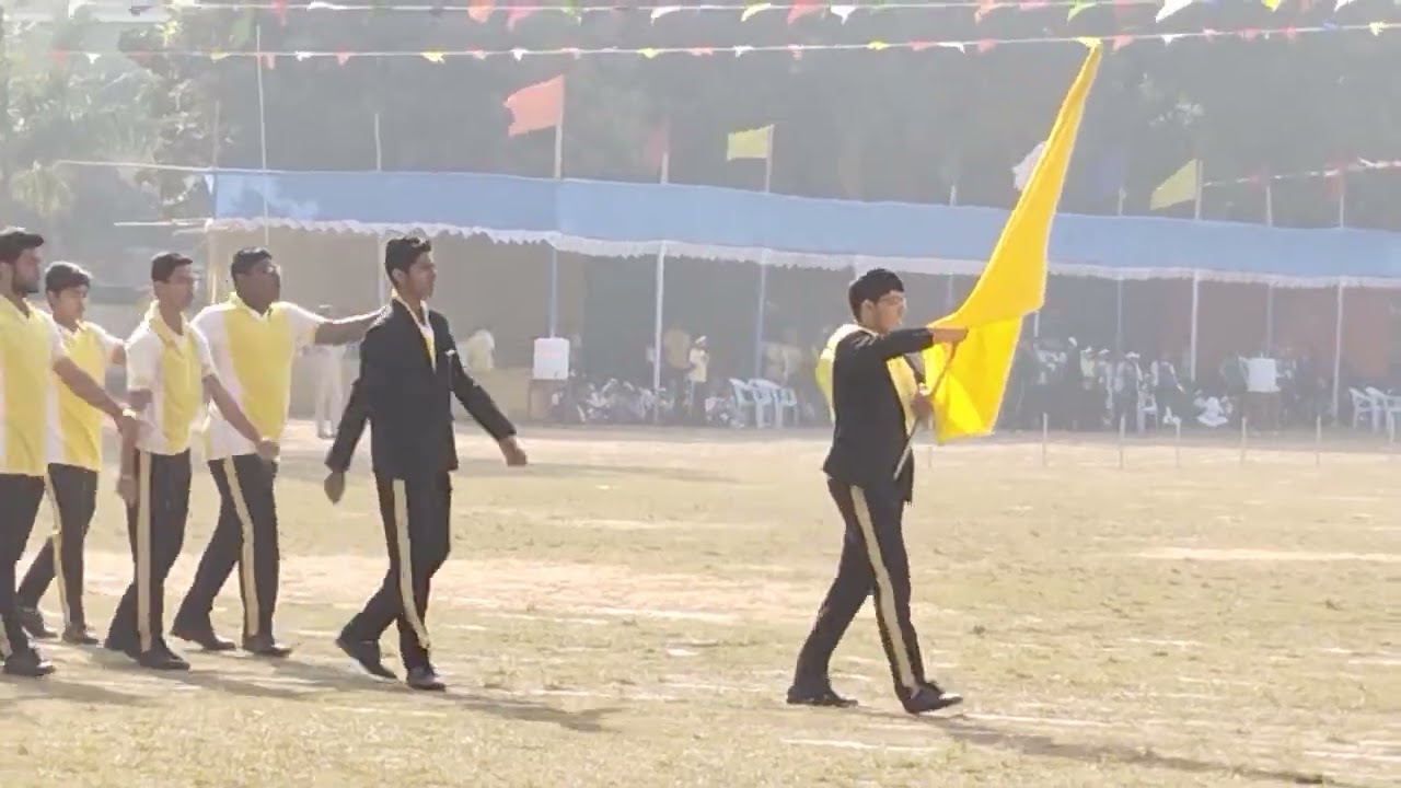 March-Past of students of St. Xavier's School, Burdwan.