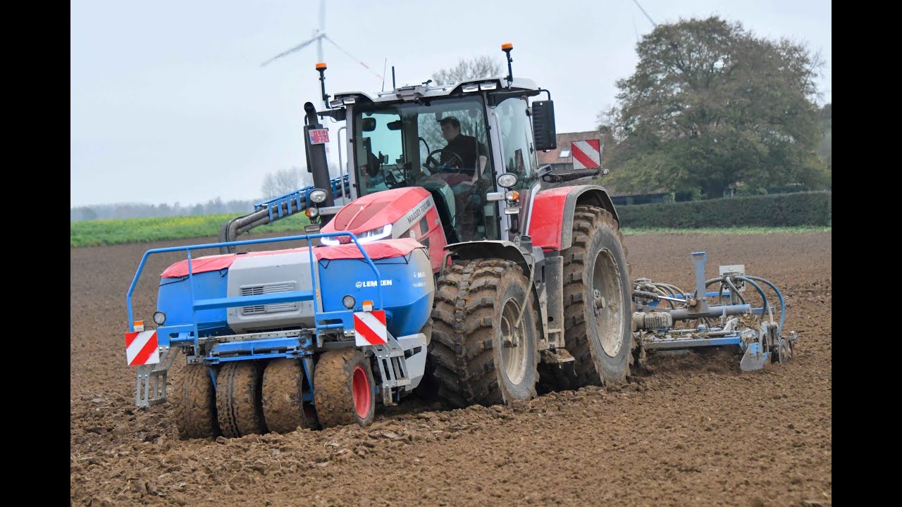 Seynhaeve entreprise agricole aux semis des froments 100% Massey Ferguson