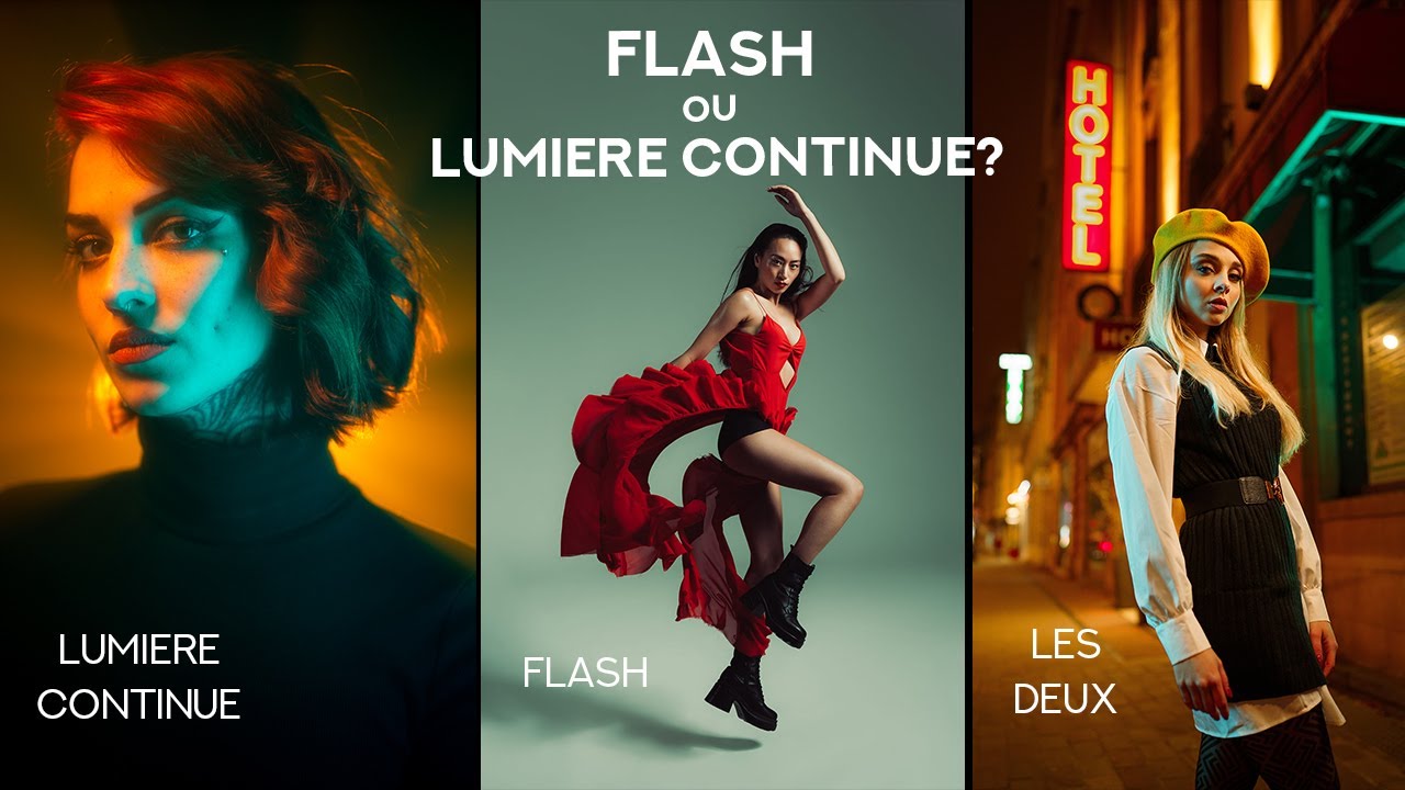FLASH ou LUMIERE CONTINUE ?
