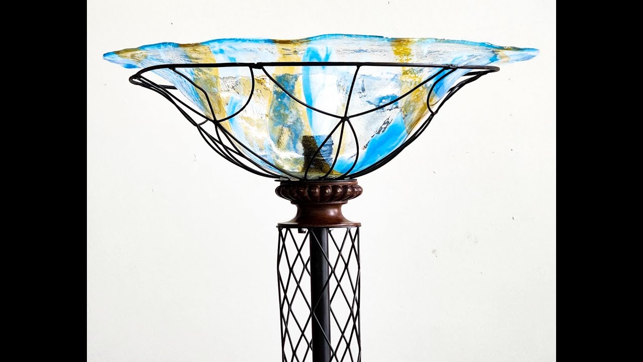 Making a 22 inch lamp shade in Bullseye glass