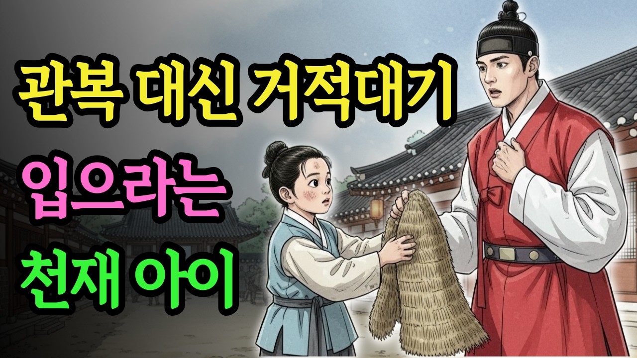 관복 대신 거적대기 입으라는 천재 아이, 아이의 정체는? | 야담 옛날이야기 오디오북 수면동화 전설 민담 설화 야담낭독 조선야담