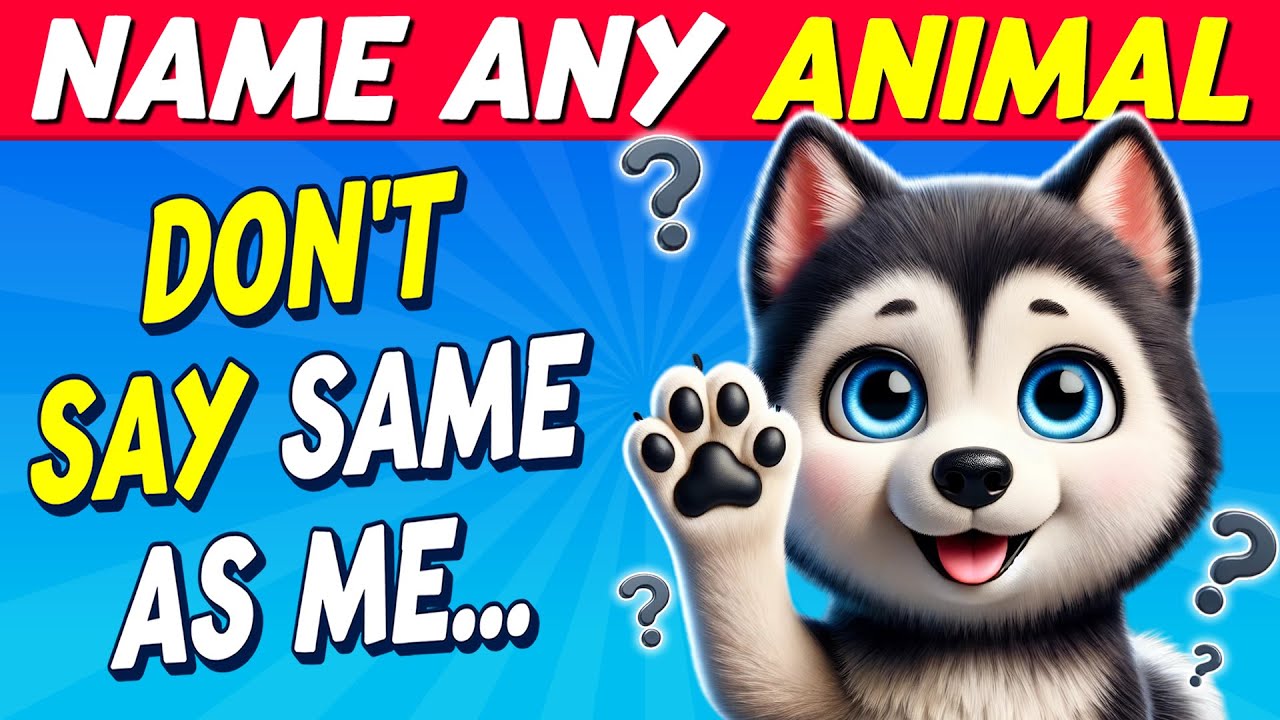 Avoid Saying The Same Thing As Me – ANIMAL Edition 🐒 🦁 🐶 🐋