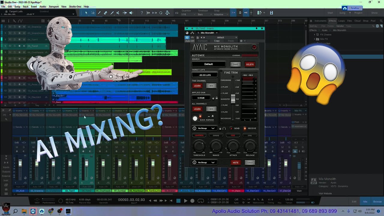 🔥🔥🔥AI mixing with AYAIC MIX  MONOLITH plugin myanmar😲😲😲