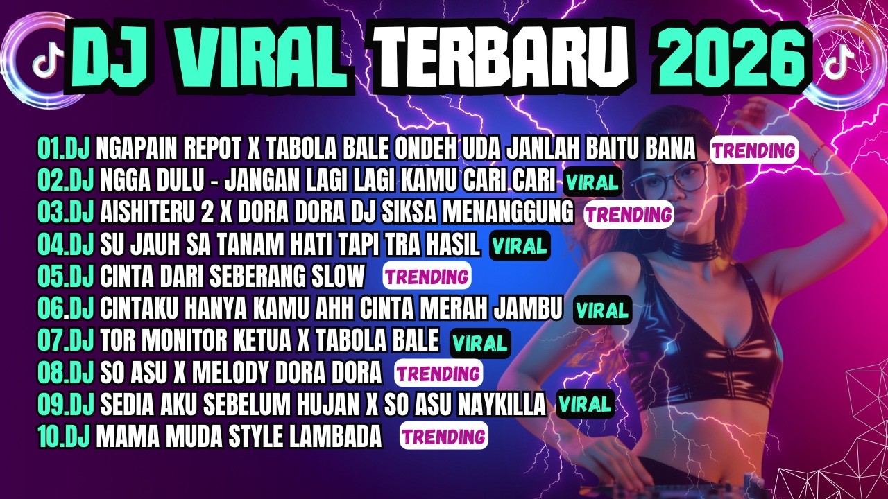 KUMPULAN DJ TIKTOK TERBARU 2026 VIRAL🎵 DJ NGAPAIN REPOT X TABOLA BALE ONDEH UDA JANLAH BAITU BANA
