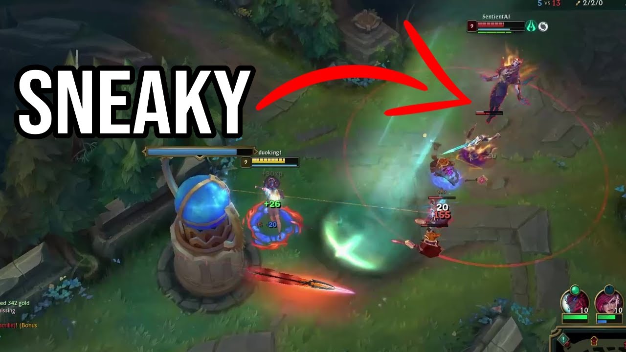 duoking1 OUTPLAYS Sneaky and Blaber in a 2v1 dive