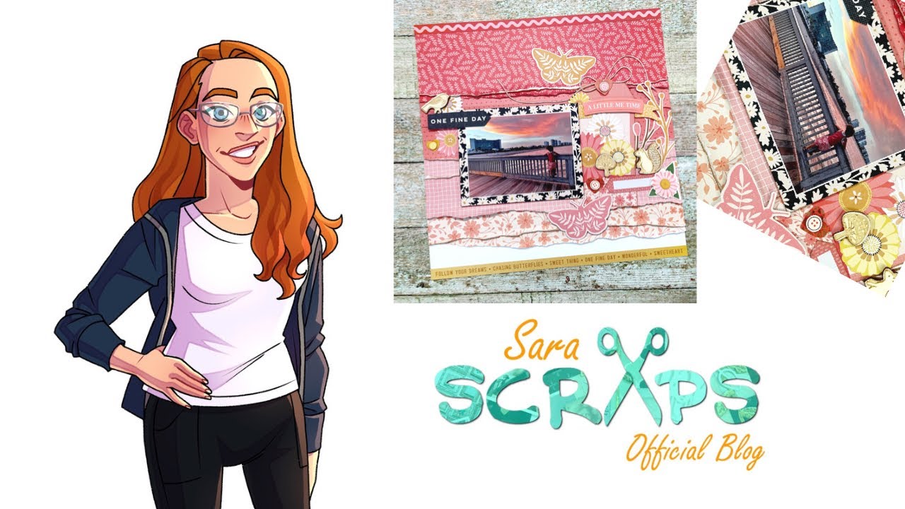 12X12 Scrapbook Process- A Little Me Time (The Cherry Box- September 2022)