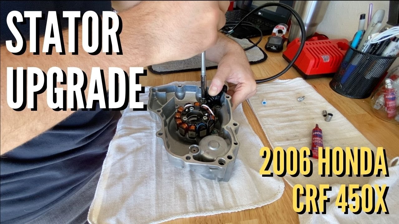 Baja Designs High Output Stator Upgrade on 2006 Honda CRF450X - Full Install