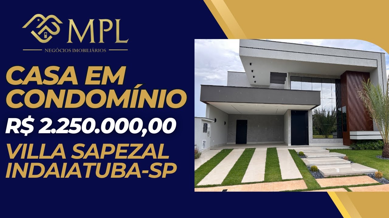 Essa Casa no Condomínio Villa Sapezal vai te Surpreender | Indaiatuba-SP - Valor: R$ 2.250.000,00