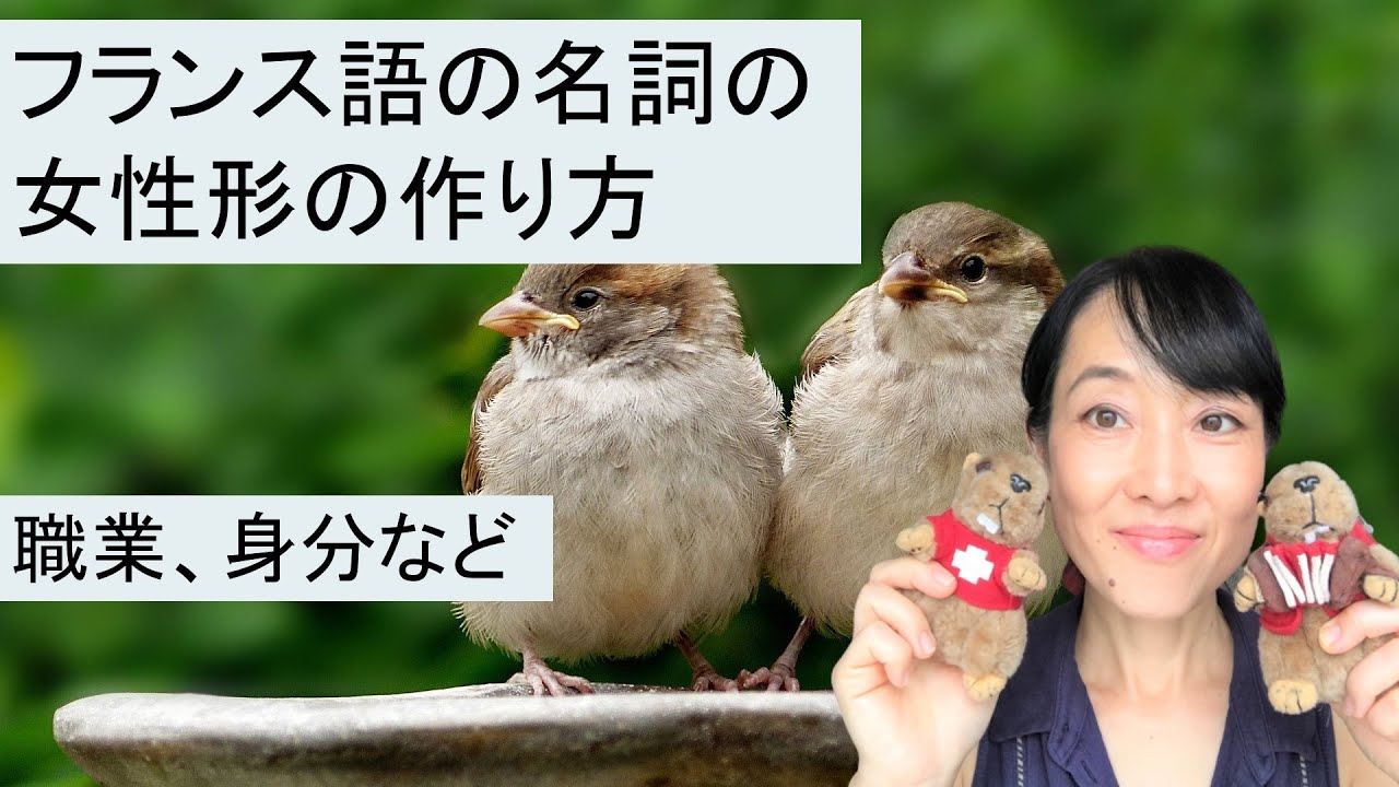 フランス語の名詞の女性形の作り方