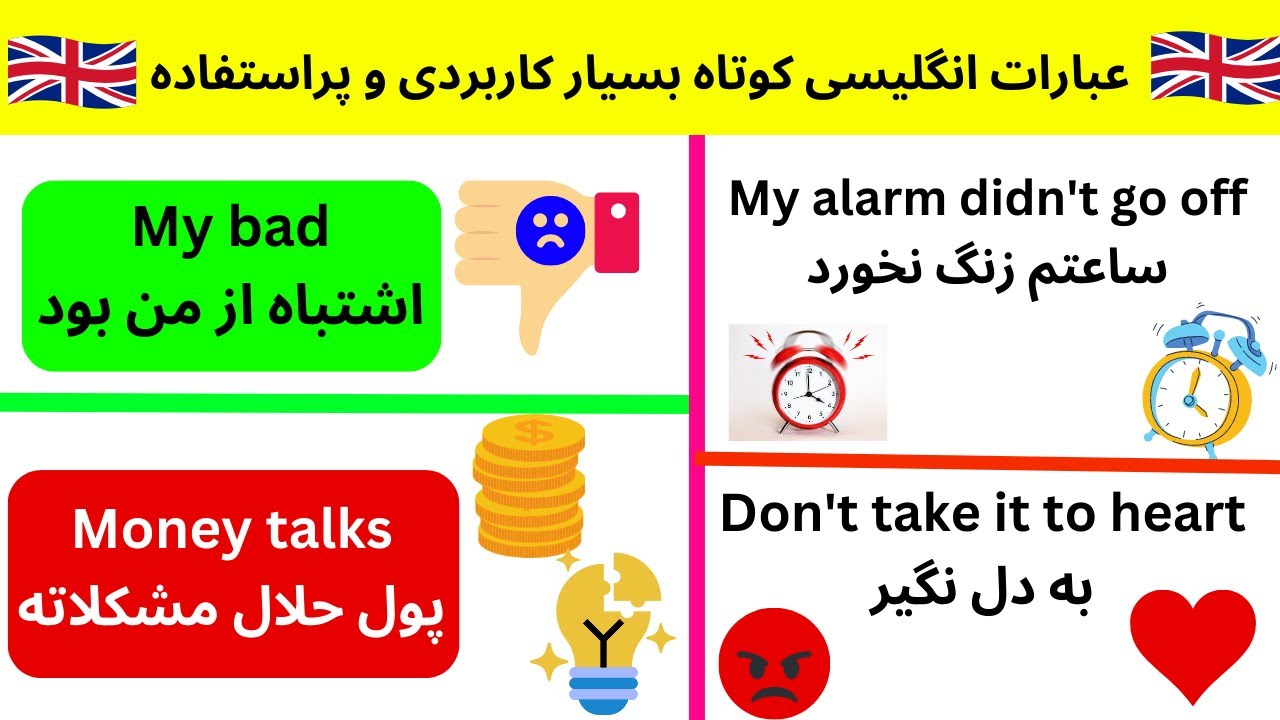 جملات انگلیسی خیلی کاربردی روزمره - شمرده برای مبتدیان و متوسطه