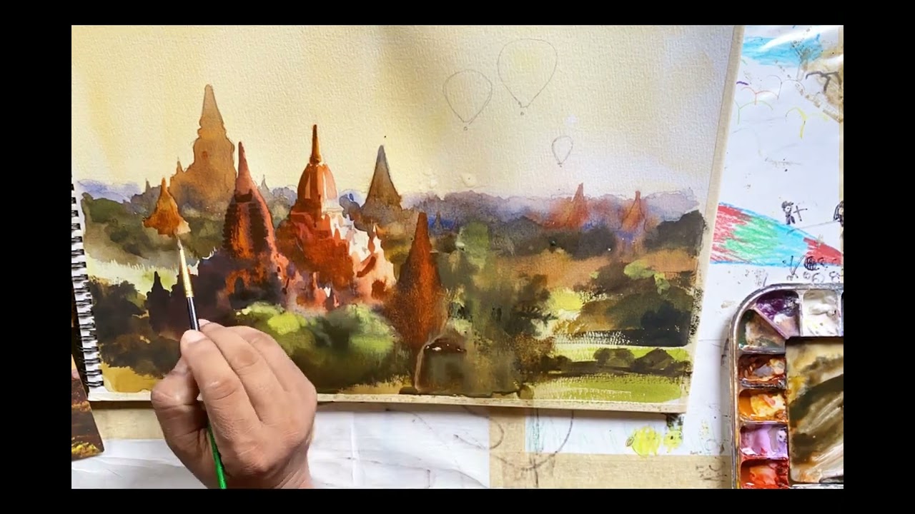 Morning at Bagan @chithnineain9837 @artistanbul