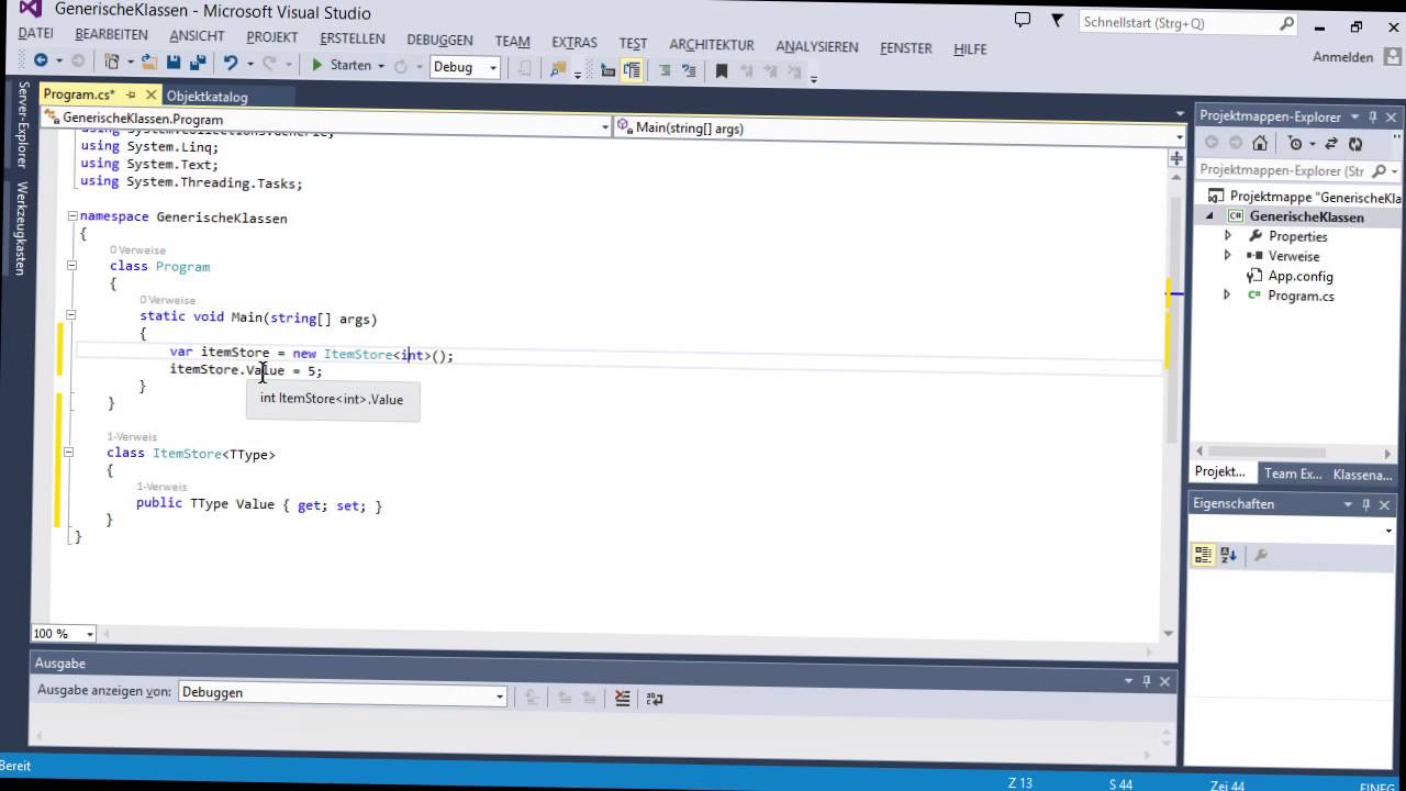 Generics mit C# Tutorial: Generische Klassen |video2brain.com