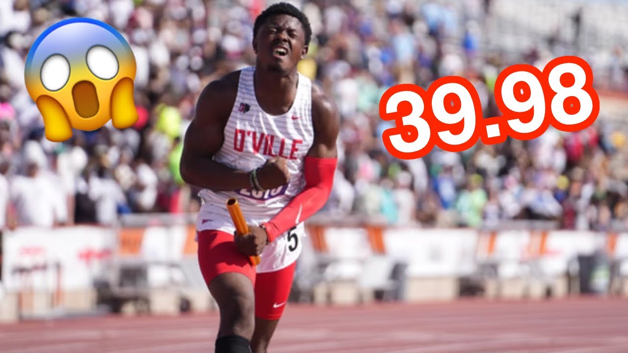 Duncanville 39.98 Top Five ALL-TIME 4x1 At Texas State Meet!