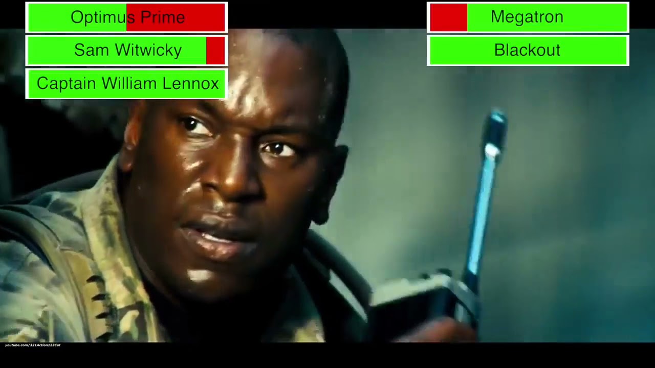 Optimus Prime & Sam Witwicky vs. Megatron with healthbars (Edited By @GabrielD2002)