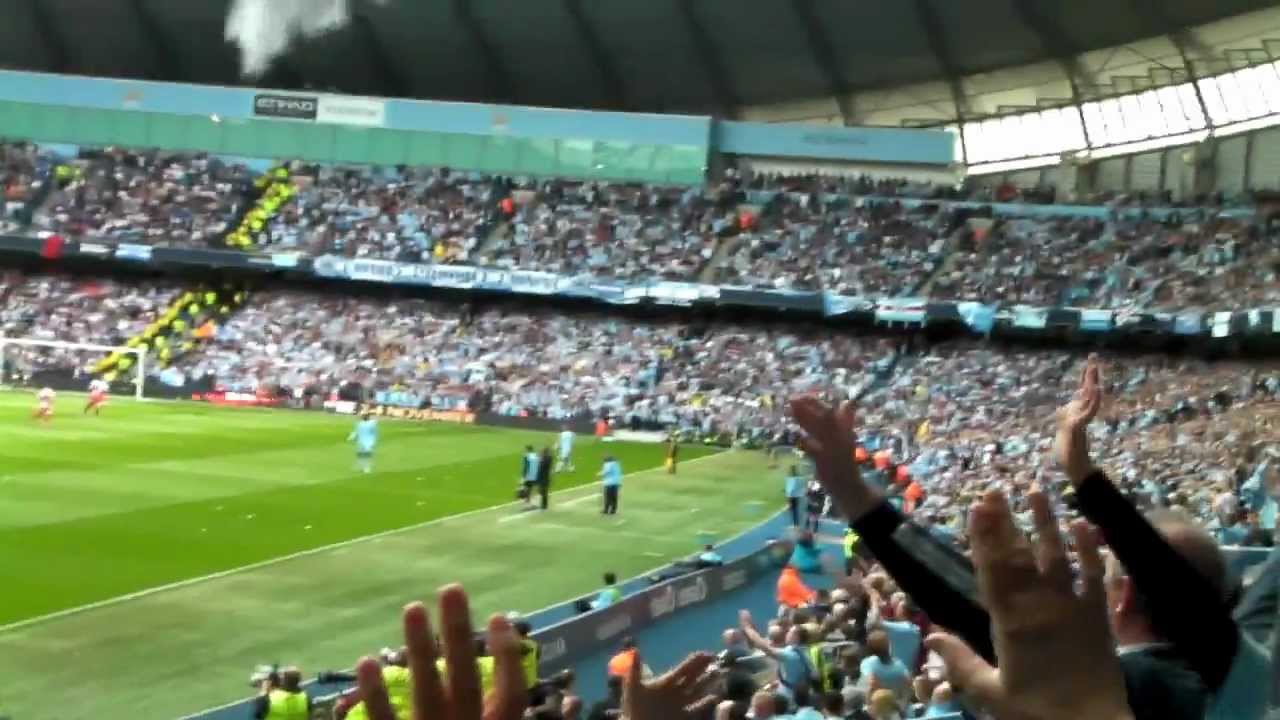 Manchester City v QPR  Champions 2012. Colin Bell Stand