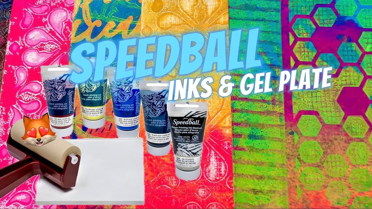 SPEEDBALL Inks and Gel Plate