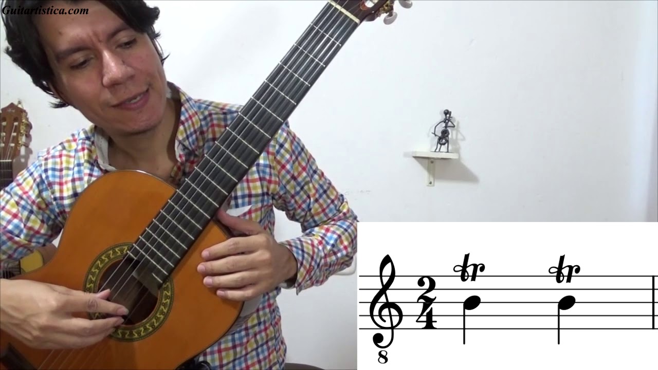Curso Guitarra Clásica 36 | Adornos, Notas Gracia,Trino, Apoyatura, Mordente, Glissando,Vibrato, Ac.