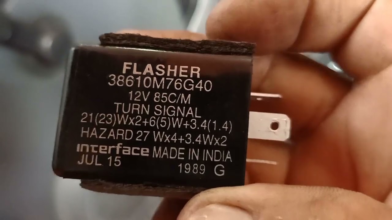 paano magpalit ng flasher relay ng Suzuki alto