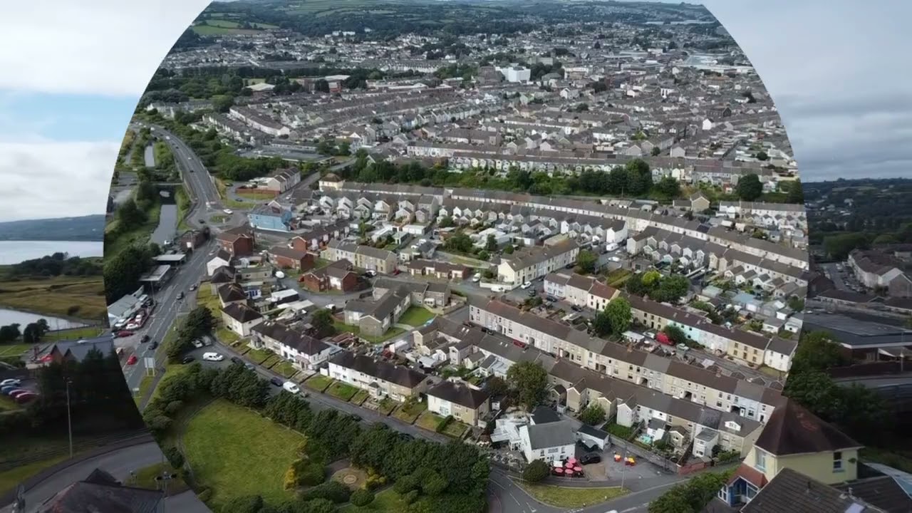 Llanelli from the drone