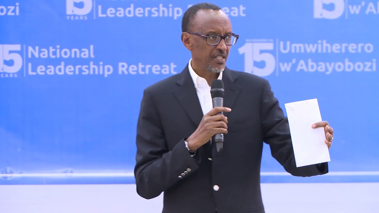 President Kagame speaks at the Closing of the 15th Umwiherero/National Leadership Retreat