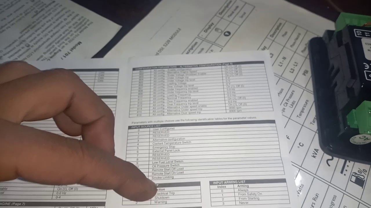برمجة شاشه ديب سي 3110 القسم الاول DSE3110 Control Module(1)