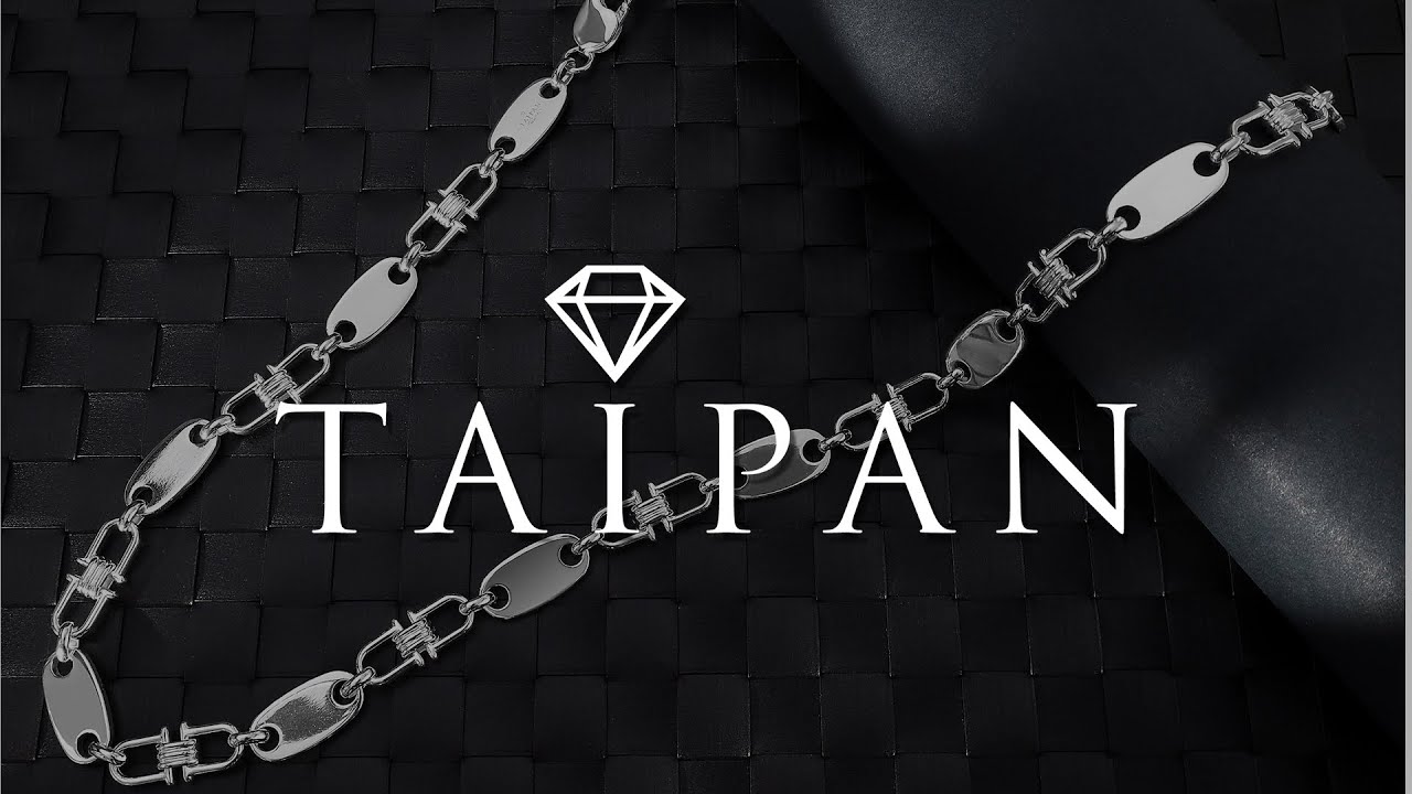 Taipan Plattenkette 10mm breit versch. L&auml;ngen aus 925 Sterling Silber