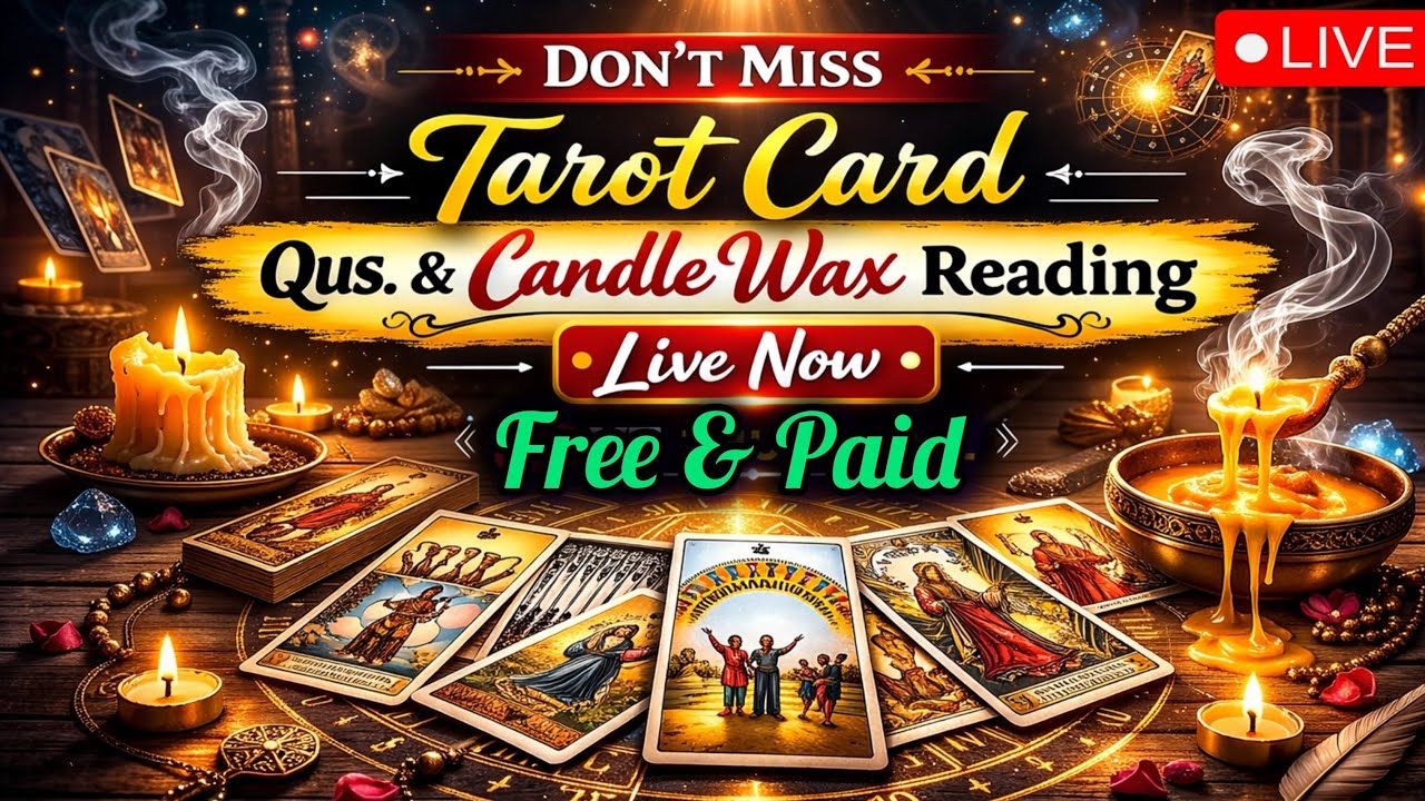 🔮 Tarot Card Qus & Candle Wax Reading | Live Now ✨ Instant Answers