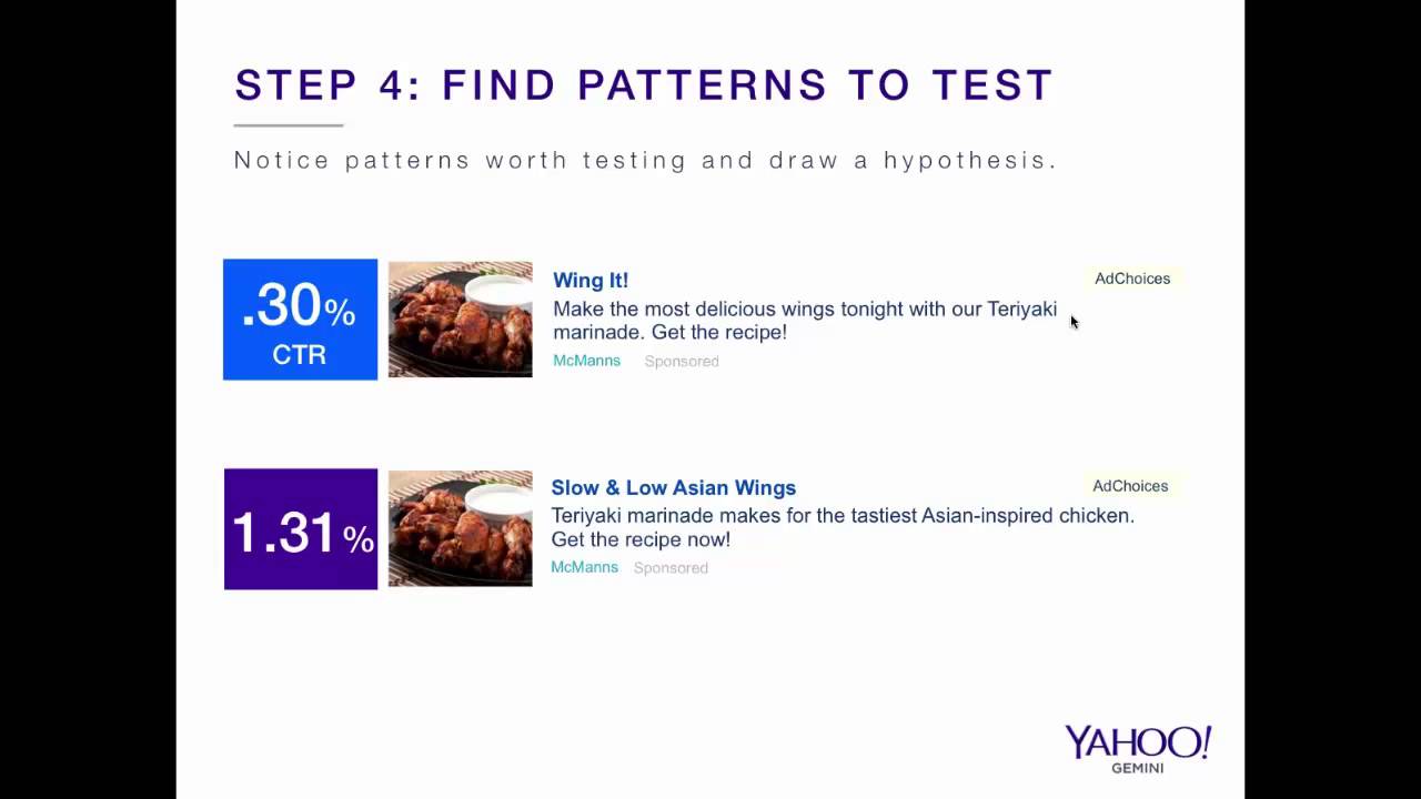 Yahoo Webinar: Ad Testing, Ad Testing, 1, 2, 3: Why & How to Test Your Ads