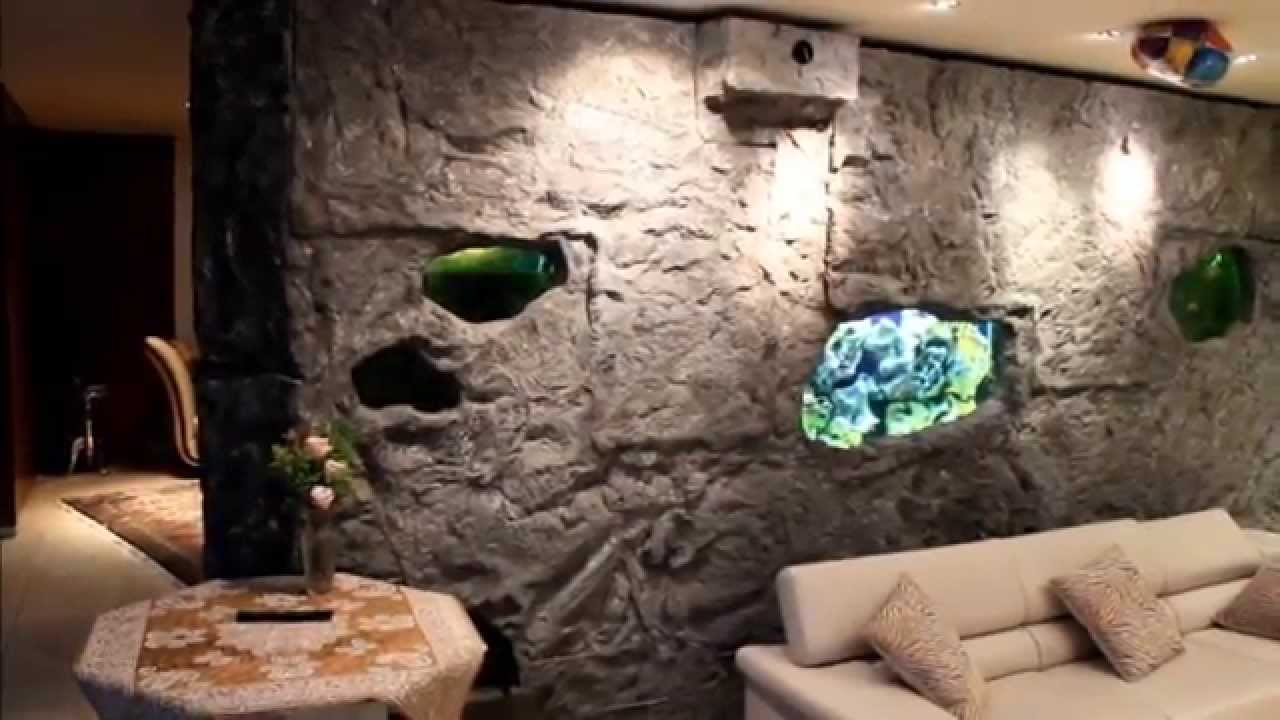 Eine Wandverkleidung aus Kunstfelsen der besonderen Art