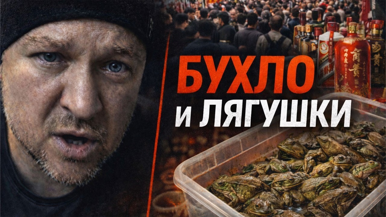 Москва. Китайский рынок в воскресенье — море народу, бухла и лягушек