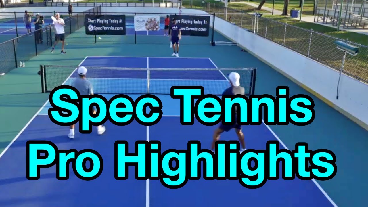 Incredible Spec Tennis Highlights (Pro Exhibition Match)