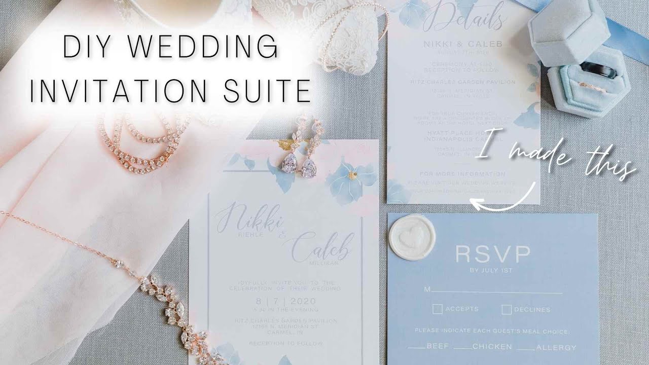 Make your own Wedding Invitation Suite for CHEAP! | Wedding DIY