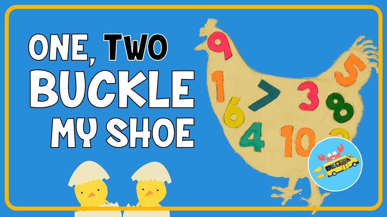 One Two Buckle My Shoe | Stop Motion Animation Nursery Rhymes by Moo Da Moo | Learning Numbers